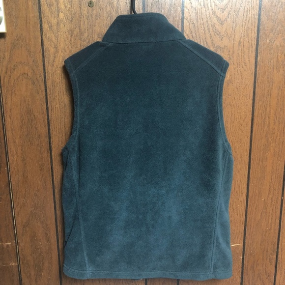 Columbia Fleece Zip Up Vest Mens Medium Dark Gray - Picture 3 of 5